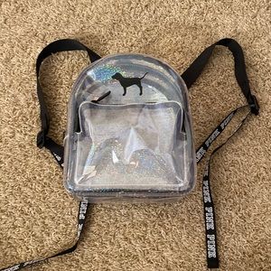 “Pink” clear petite backpack!